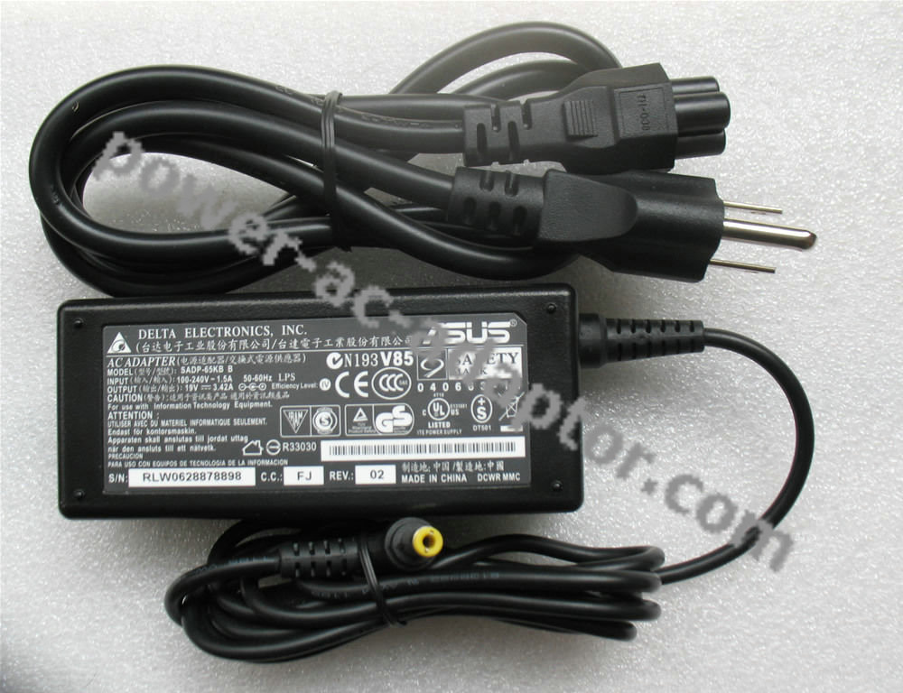 65W AC Adapter Power Cord Asus U35J U35JC U35JC-A1 U35JC-XA1